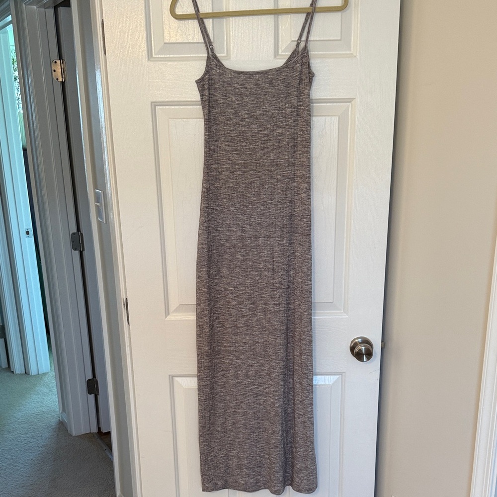 Aerie Heathered Gray Maxi Dress